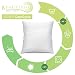Beautissu Almohada cojín BeauNuit NK - 80x80 cm - Relleno de 800g...