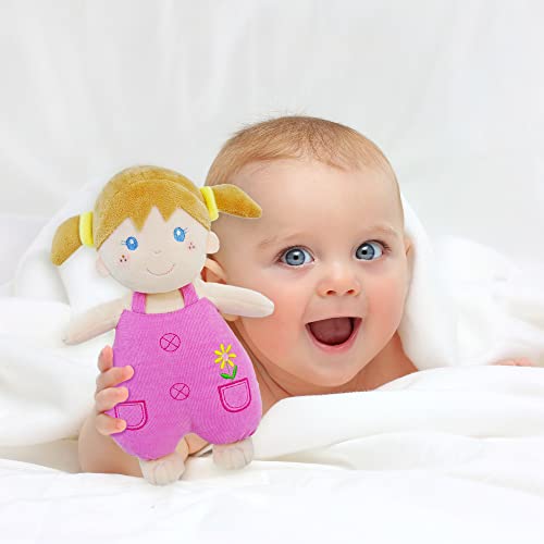 Fancyoh! 11" Soft Newborn Baby Doll Molly - Adorable My First Baby Doll For Infants - Pink #TOP2