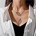 WCRAZYE Bohemian Leaf Earrings and Necklace Set for Women Unique Simple Gold Silver Lightweight Cutout Leaf Dangle Drop Earrings Fashion Filigree Leaf Y Necklace Gold Leaves Y Lariat Necklace Choker Jewelry Gifts (Silver)