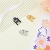 SUPERFINDINGS 3Colors 3Pcs Stainless Steel Jewelry Clasp 0.61inch Square Quick Release Replacement Metal Strap Necklace Bracelet Extender Fold Over Jewelry Clasps #4