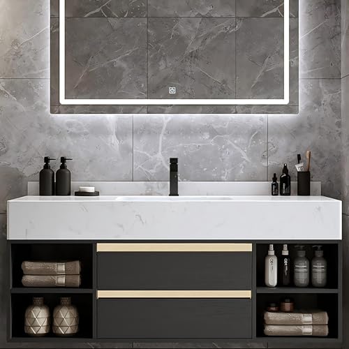 COGITIL Bathroom Vanity with Sink, 39.4" Floating Bathroom Vanity Set