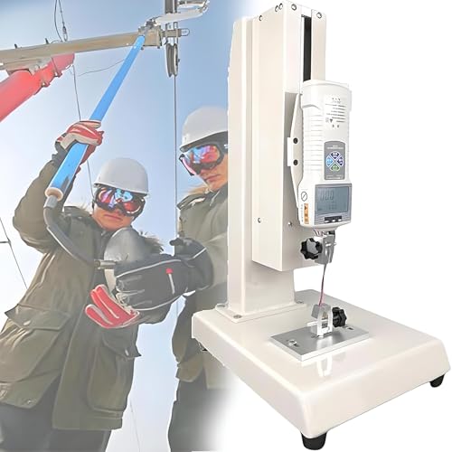 LBMED Medidor Fuerza Digital, Soporte Prueba Fuerza Digital Tensión, Rango Tensión 10 N-1000N,Abrazadera Ajustable 0-8mm Y Posición del Módulo, Carrera 300mm Y Almacenamiento 999 Conjuntos Datos Pico