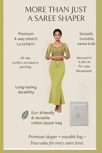 Image of Women's Saree Shapewear - Slim Fit Stretchable Petticoat for Sarees | Comfortable Waistband | Body Shaping Underskirt