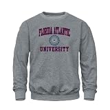 Barnesmith Florida Atlantic University FAU Owls Crewneck Sweatshirt, Heritage, Charcoal Grey, X-Large