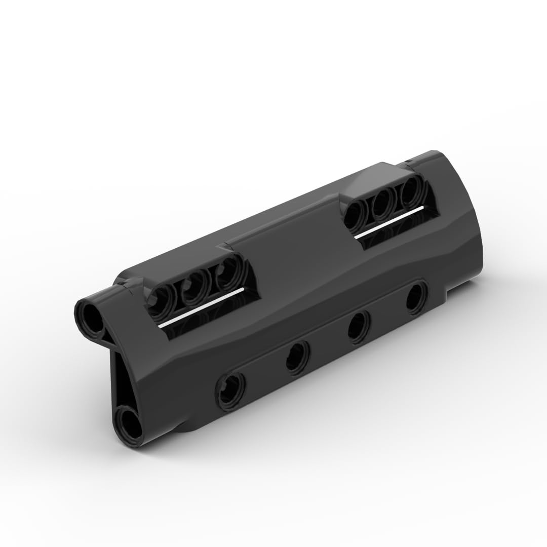 Gobricks GDS-1012 Technic Panel Curved 11x3 with 10 Pin Holes Through Panel Surface 10PCS Compatible with Lego Toy 11954MOC Components for Major Brick