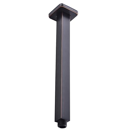 ENGA Brass 12-Inch Ceiling Mount Shower Arm, Oil Rubbed Bronze
