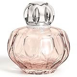 MAISON BERGER   Lampe Berger Rosalie 330 ML, sans Parfum Inclus   Lampe à Catalyse pour Purifier et parfumer l'air   Verre coloré, Monture Argent   Fabriquée en France (Rose)