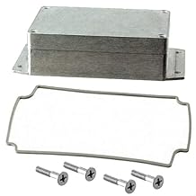 BUD Industries AN-2863-A IP68 Aluminum Enclosure with Molded Mounting Flanges 4.92" L x 3.15" W x 1.57" D, Natural