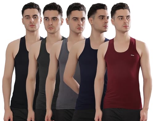 Dollar Bigboss Men's Assorted Pack of 5 Vest – ₹583, 18% Off