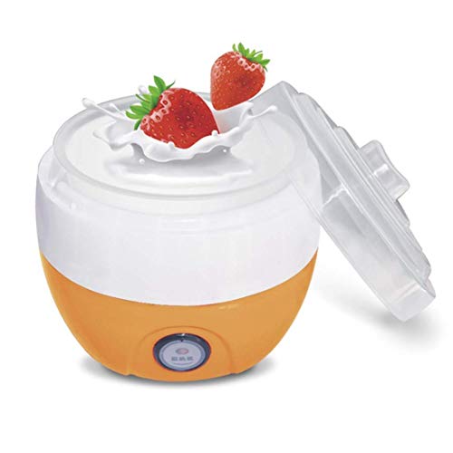 Máquina automática para hacer yogur tarros griegos de vidrio personalizables a tu sabor y grosor (color: naranja)