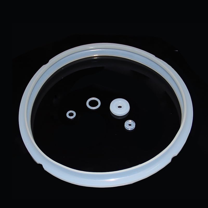 Universal Silicone Gasket for 3-4L/10QT Electric Pressure Cookers - High-Temp Resistant Lid Seal Ring (20cm Inner Diameter, Stainless Steel Cooker Parts)
