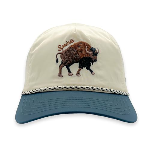Sprints Semi-Structured EZ Rope Snapback | Lightweight Quick Dry Sport Hat One Size Unisex (Plainsman)
