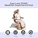 Spa Luxe - Professional Facial, Massage, and Medi Spa Exam Chair for Esthetician - All-Electric 4-Motor Procedure Table with 240° Swivel and Adjustable Headrest - 440lb Capacity, (Sand)