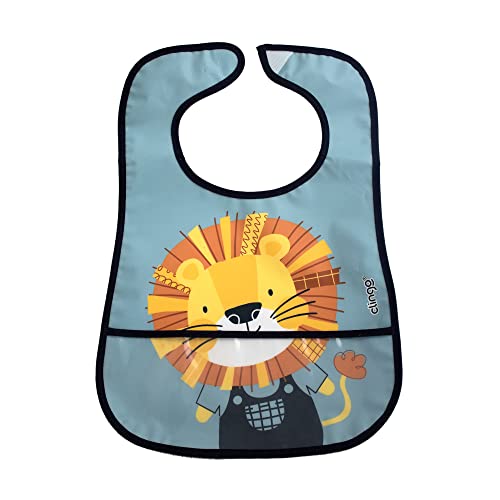Babador Impermeável Com Bolso Coletor - Clingo - Luke Azul