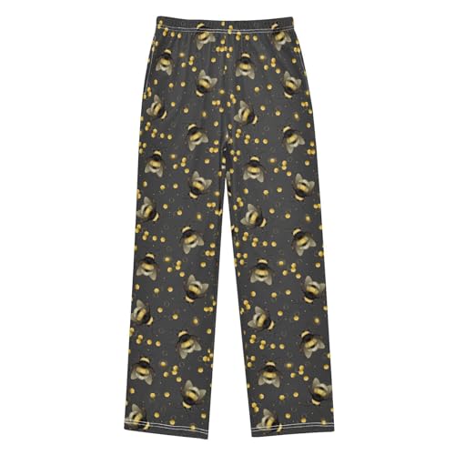 Pajamas Pants Soft Bumblebee Long Sleep Pjs Lounge Pajama Bottoms Elastic Waist with Pockets