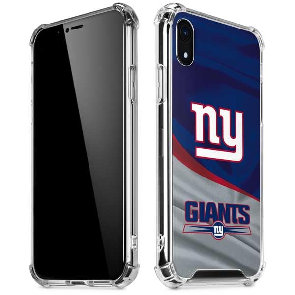 Skinit Clear Phone Case Compatible with iPhone XR - Officially Licensed NFL New York Giants Design