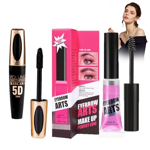 Rímel negro y rímel transparente, impermeable, resistente al sudor y al mareo, estereotipado y duradero, gripe peluda natural, raíces claras y sin aglomeraciones, mascara-10