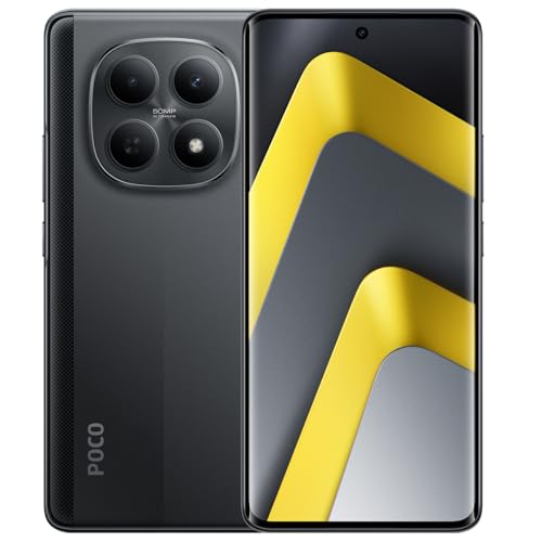 XIAOMI POCO M8 5G,Pantalla Flow AMOLED 6.77', Snapdragon® 6 Gen 3, Batería 5520 mAh, Cámara Dual AI 50 MP, Desbloqueado (Negro, 256, GB, GB, 8)