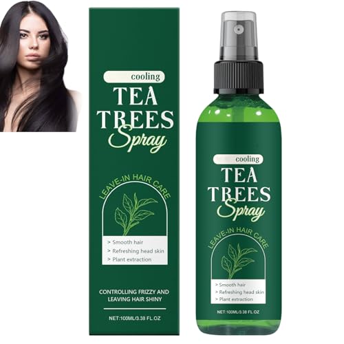 Balsamo spray senza risciacquo all'olio di melaleuca, olio di melaleuca per capelli, lenisce la secchezza e il prurito della pelle della testa, idrata, districa e nutre i capelli, leggero (1pcs)