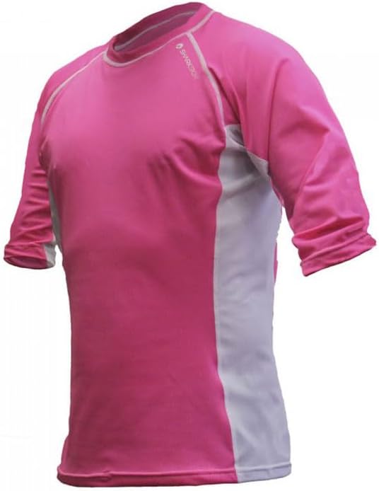 Sharkskin Rapid Dry Unisex Short Sleeve Shirt (Orange, 2X-Small)