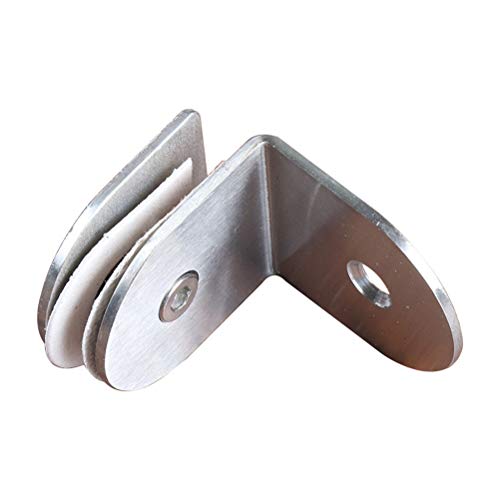 Preisvergleich Produktbild OUNONA Glasklemme Glashalter Edelstahl Glas Klemmhalter Clip Unterstützung für Handlauf Balustrade Treppe