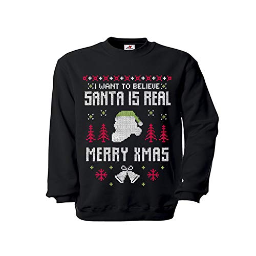 Pull de Noël I Want to Believe Santa le cadeau idéal pour gâter vos proches en XXL