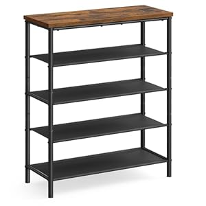 VASAGLE Shoe Rack, 5-Tier Shoe Storage...