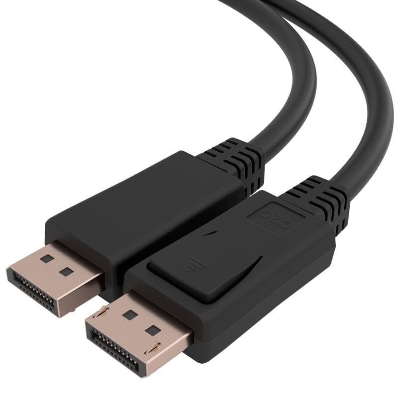 C2G Câble DisplayPort 1.4 de 3,1 m conforme TAA avec loquets 8K 60 Hz