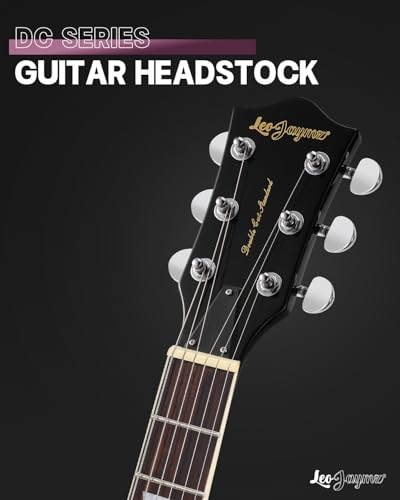 Image of Leo Jaymz 39 Inch Solid Body Electric Guitar - Poplar Wood Body,Maple Neck and Laurel Wood Fretboard (Purple Burst)