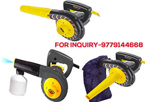 Image of Elmico 700W Professional air Blower Cum Mist Sprayer / 100% Copper Armature /continuousely use 1hrs and Carbon Brush Set Blowers for Cleaning Dust /Dust Collector /Copper /Pc Cleaner /Ac Cleaner