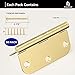 AmzGod Door Hinges Satin Brass - 30 Pack Gold Door Hinges 3.5 Inch Rounded Interior Door Hinges with 5/8