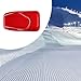 FytStycale Winter Snow Sled Toboggan Winter Snow Sledding Portable Winter Snow Toy Sand Board Sleigh for Outdoor Sports Skiing Garden, Red