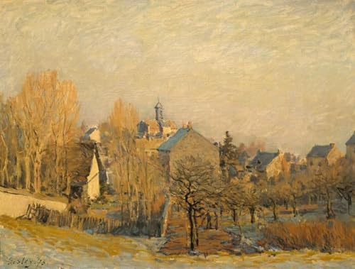 Impression d'art Rauhreif à Louveciennes d'Alfred Sisley finition premium vintage