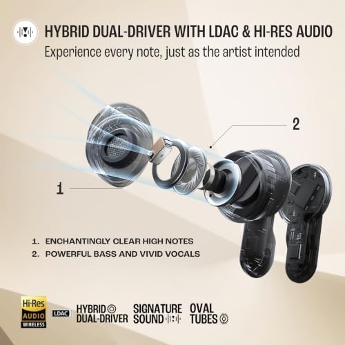 Image of JBL Tour Pro 3 True Wireless Earbuds, Smart Noise Cancelling - Latte
