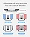 Doubao Card Shuffler Automatic 1-2 Deck Electric Shuffling Machine Portable with 2000mAh Rechargeable Battery Low Noise for Cards Game, UNO, Poker, Phase 10, Skip-Bo, Texas Hold'em, Blackjack