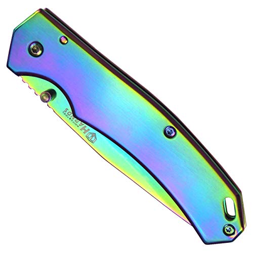 Harnds Pandora Folding Knife With 8Cr14Mov Stainless Steel Blade Pocket Knife With Frame Lock And Pocketclip (Combination) #TOP3