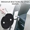 BOXOB 4pcs Car Door Lock Protectors, Universal Silicone Latches Guard Covers with Silent Shock Absorption for Noise Reduction & Protection (Black) #4
