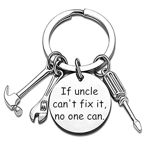 Best Uncle Keyring Uncle Gifts from Niece Uncle Christmas Gifts Funny Keyrings for Men Uncle Birthday Gifts From Nephew Uncle Keychain Cover
