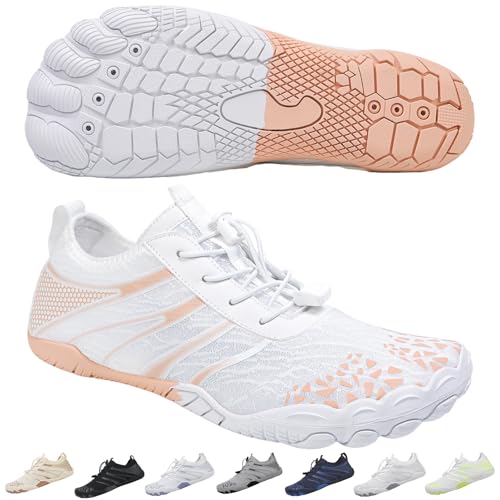 Image of SIOSNETA Hike Barefoot Shoes for Women Men, Breathable Non-Slip Athletic Footwear, Wide Toe Water Shoes for Hiking, Non-Slip Neuropathy Shoes for Women Men, Grounded Comfort wear