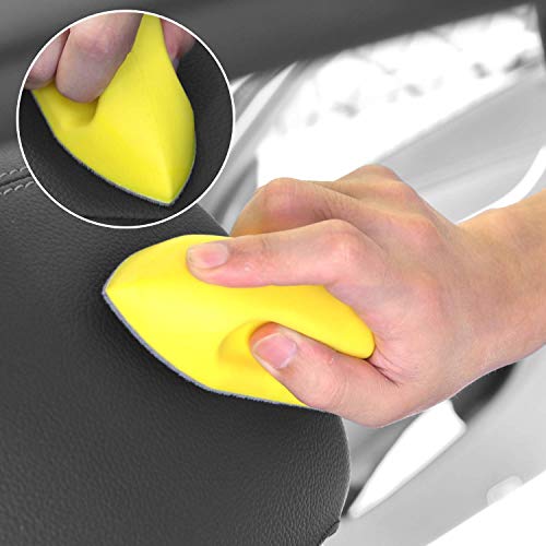 2-Pack Nanometer Scratch Free Car Interior Cleaning Brushes Easy Handle Leather Brush For Car Dashboand Seat Window, Sofa, Furniture, Bags, Shoes Cleaning And Care, Suit For Leather, Vinyl, Fabric #TOP2