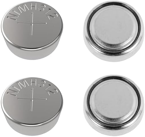 Wokyo 4PCS 312 Rechargeable Hearing Aid Batteries, Size Button 312 Rechargeable Batteries for Amplifiers Battery Charger Case, Must Be Used In The Same Brand Hearing Aid Charging Box
