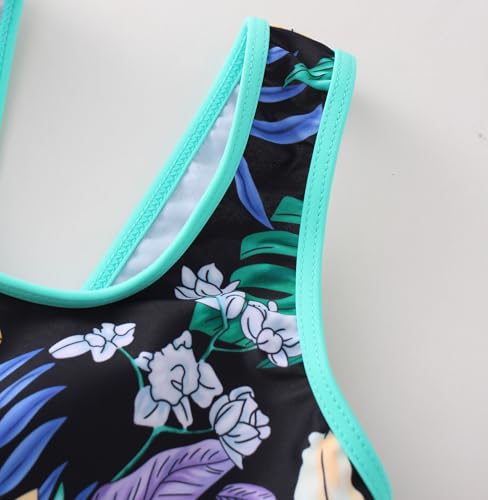 Image of Girls One Piece Unicorn Swimsuit Mermaid Swimwear Rainbow Bathing Suit
