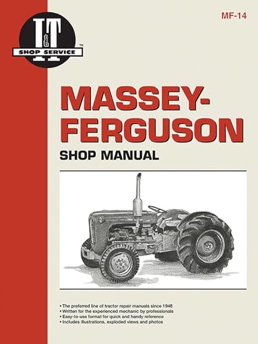 Massey-Ferguson Shop Manual Models TO35 TO35 Diesel F40+ (Mf-14)