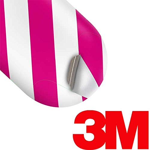 Skinit Decal Audio Skin Compatible with Galaxy Buds+ - Officially Licensed Skinit Originally Designed Pink and White Geometric Stripes Design