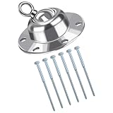 VALICLUD Piquet d'attache pour Chien Rotatif 360° en Métal Antirouille Lot 1 Piquet 6 Lo...