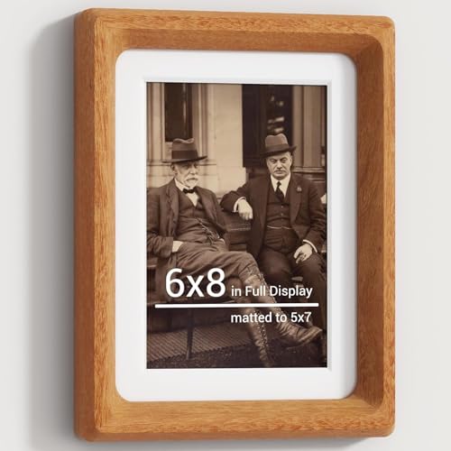 Solid Wood Photo Frame with Tempered Glass
