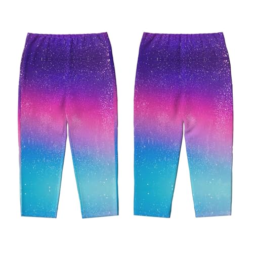 Pajama Pants Pajama Bottoms with Elastic Waistband Sleepwear Lounge PantsGradient Glitter3