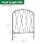 Decorative Garden Fence 24 Pack, 17in(H) x 27ft(L) No Dig Anti-Rust Metal Dog Fences for The Yard, Garden Fence Border for Landscape Yard Patio Outdoor Decoration, Dog Rabbit Stakes Defense,Arched