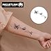 INKARTLINK Tattoo Tech, 2 Sheets Medium Semi Permanent Tattoo, Temporary Tattoos, Last 1-2 Weeks, Waterproof, Realistic Look, No Adhesive, No Reflection (Dream Butterfly)