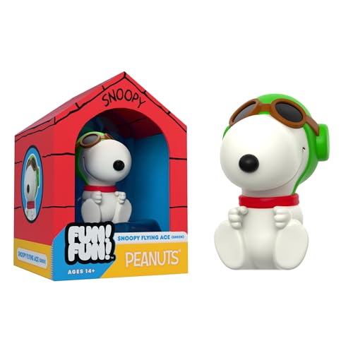 Super7 Fun! Fun! Peanuts Snoopy Flying Ace (Green Hat) Vinyl Figure - 5' Peanuts Action Figure - Classic Cartoon Collectibles and Retro Toys - Limited...